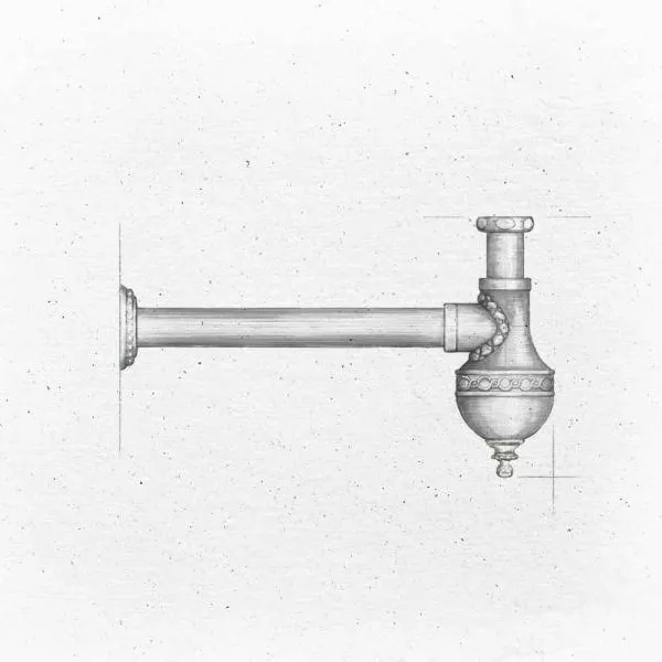 Versailles Decorative washbasin trap