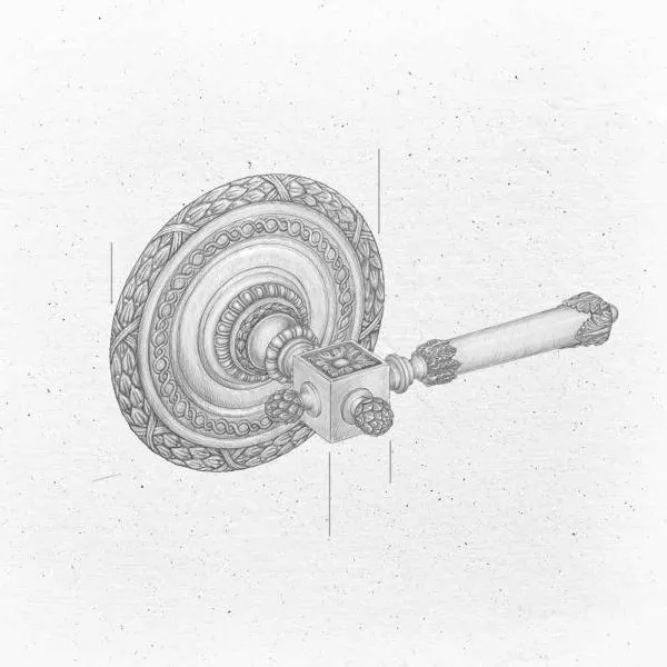 Versailles Decorative plate and flushing lever handle for GEBERIT system