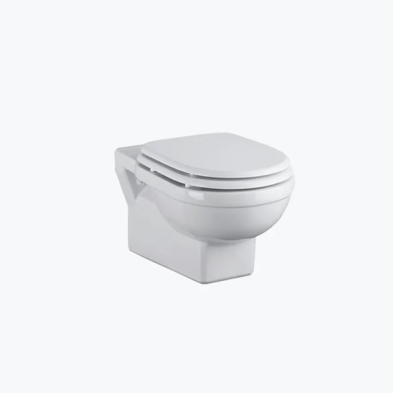 Neoclassic wall-mounted toilet, without cistern