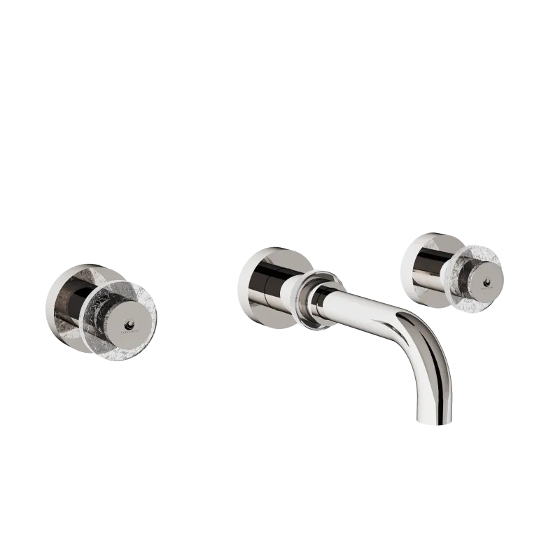 Wall mounted 3-hole mixer, 22/200 straight spout