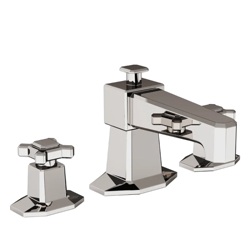  Volevatch Collection Deck-mounted 3-hole mixer with integrated drain