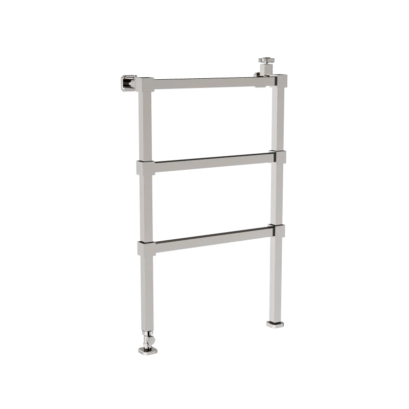 Floor-mounted hydraulic towel rail 600x1000mm 3 rails, valve cock and regulating tee included