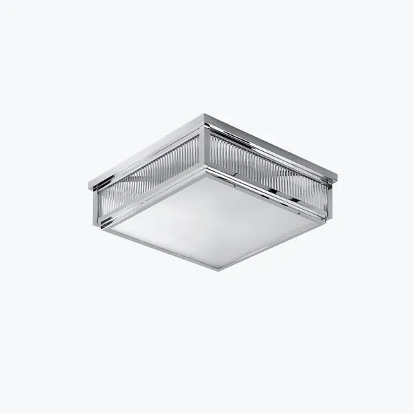 Square Art Déco ceiling scounce, 500x500x160mm