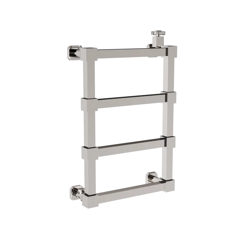 Wall-mounted hydraulic radiator 400x600mm 4 rails, valve cock and regulating tee included