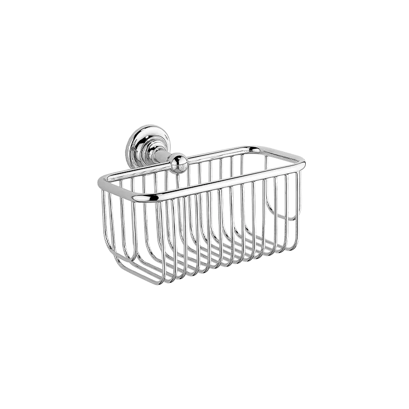 Bottle basket, with one full rosette