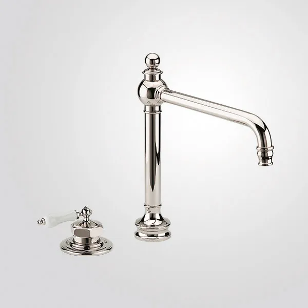  Volevatch Kitchen Moveable spout raised H375, deck-mounted single lever mixer, without integrated drain