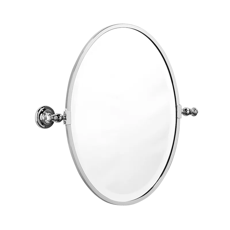  Volevatch Mirrors Oval mirror, pivoting, vertical, full rosettes, 360x475 mm