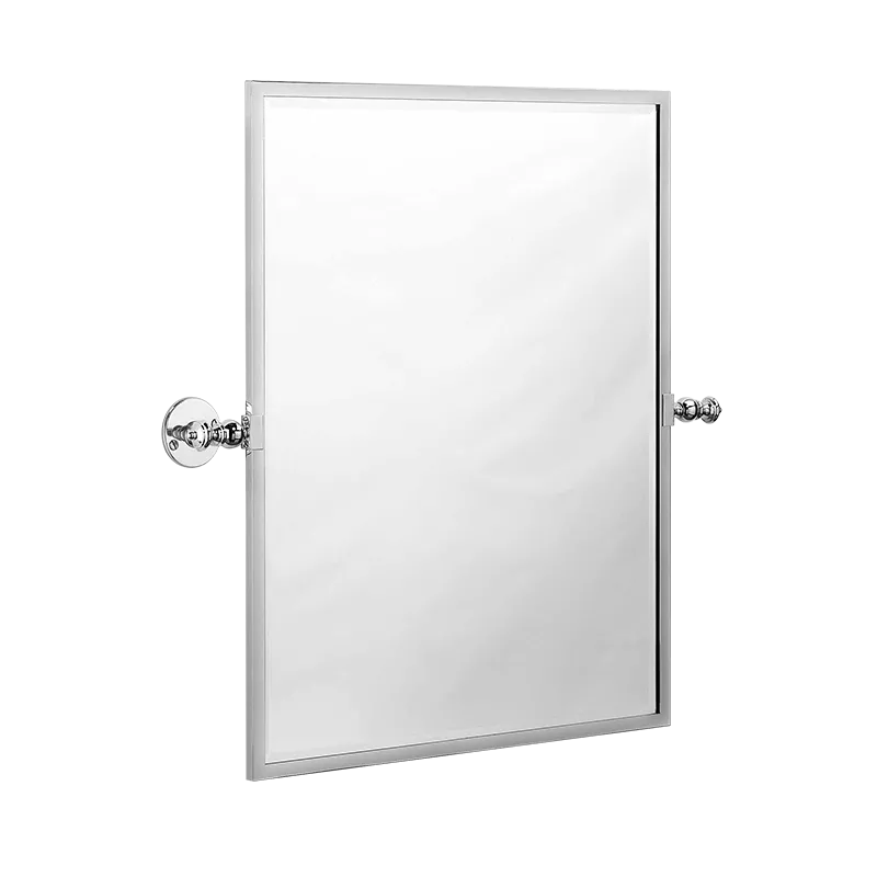  Volevatch Accessories Rectangular mirror, pivoting, vertical, flat rosettes (exposed screws), 450x600mm