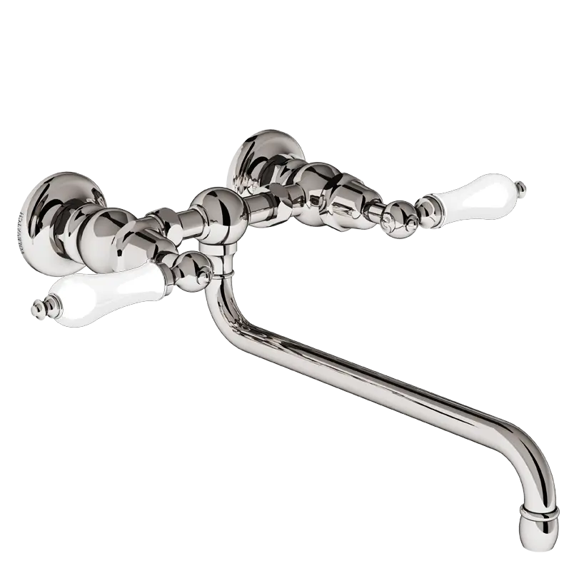  Volevatch Basin Wall-mounted mixer, horizontal bridge, 16/250 moveable spout