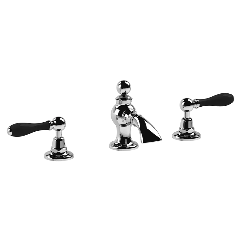 Deck-mounted 3-hole mixer