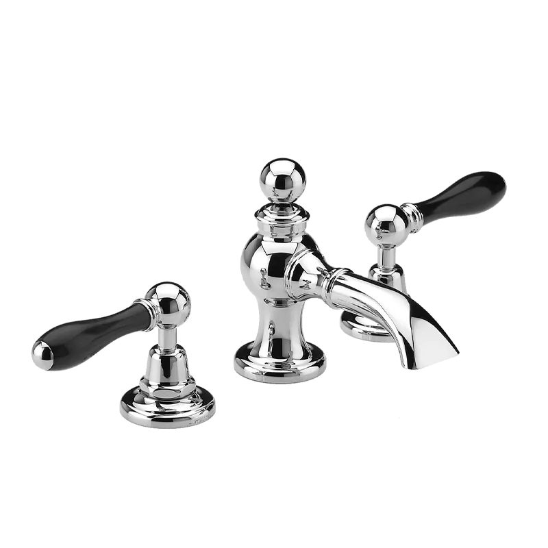  Volevatch Bathroom Deck-mounted 3-hole mixer, Carpe spout, integrated drain