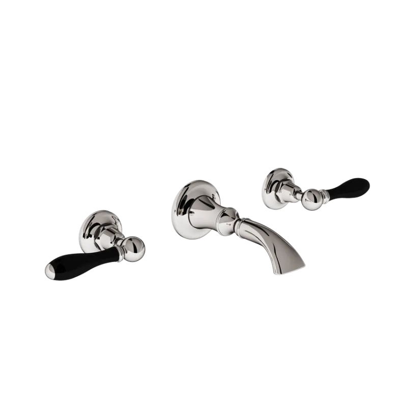  Volevatch Basin Wall-mounted 3-hole mixer, long Carpe spout