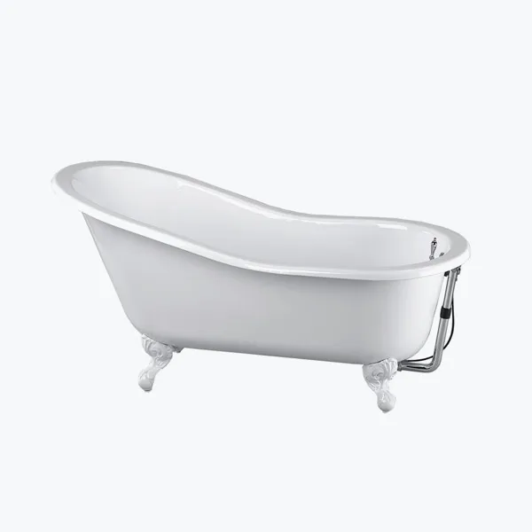 Cast iron Eugenie bath tub with claw legs