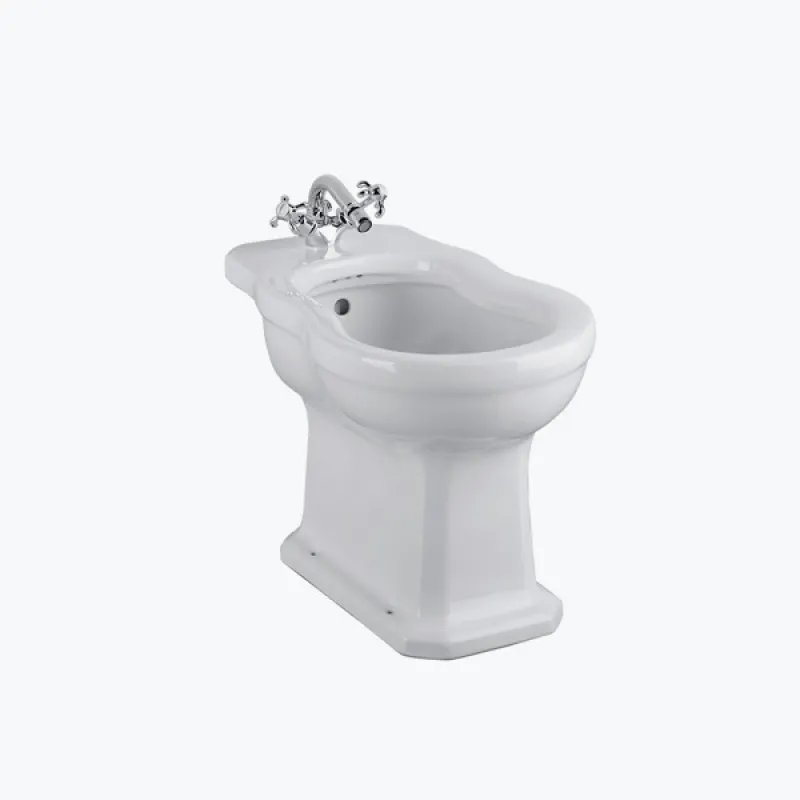Floor-standing Neoclassic bidet, single hole