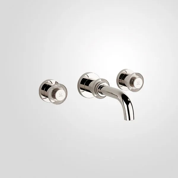  Volevatch Basin Wall mounted 3-hole mixer, 16/110 straight spout