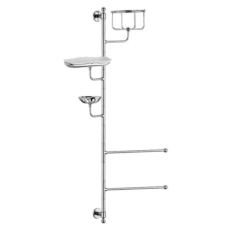  Volevatch Accessories Héritage Shower organiser with sponge basket, soap dish and towel rails