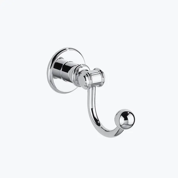Single robe hook with ball