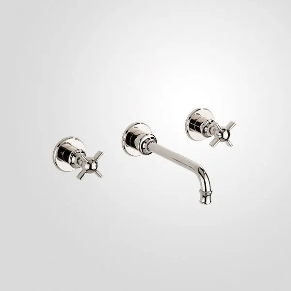  Volevatch Bathroom Wall mounted 3-hole mixer, 110 mm fixed spout