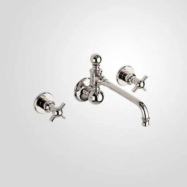  Volevatch Héritage Wall mounted 3-hole mixer, moveable spout