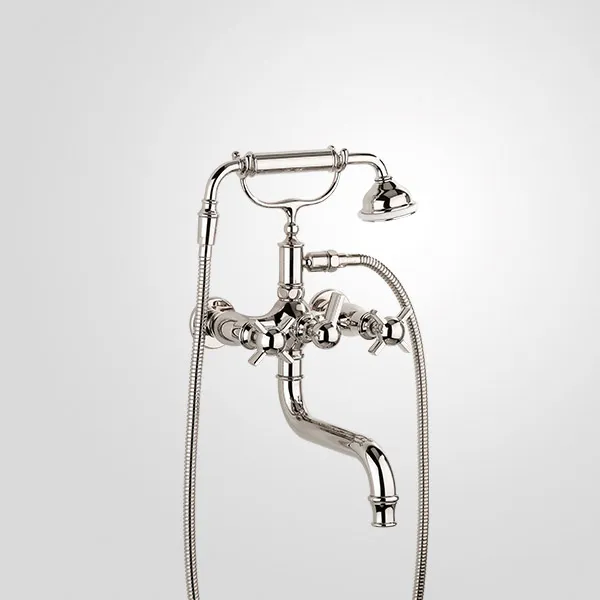  Volevatch Bathroom Wall-mounted tub filler with handshower on cradle