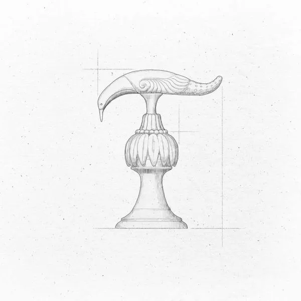  Volevatch Birds of Paradise Deck-monted 3/4'' shut-off valve, standard closing