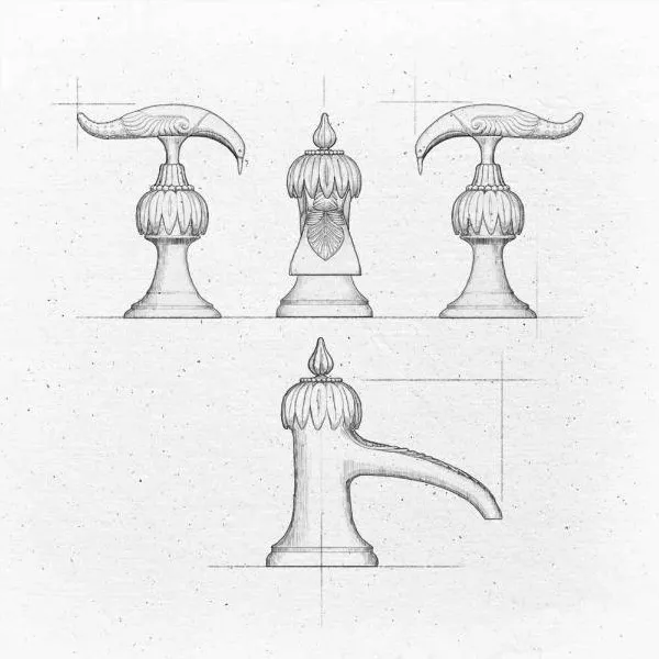 Decorative washbasin trap