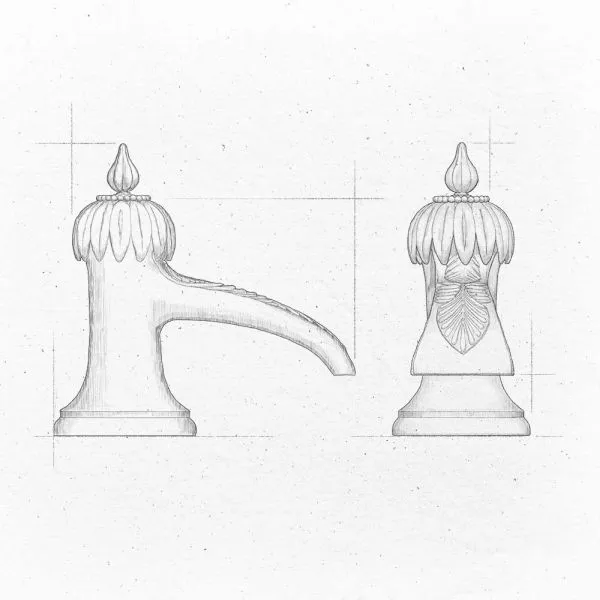 Decorative washbasin trap