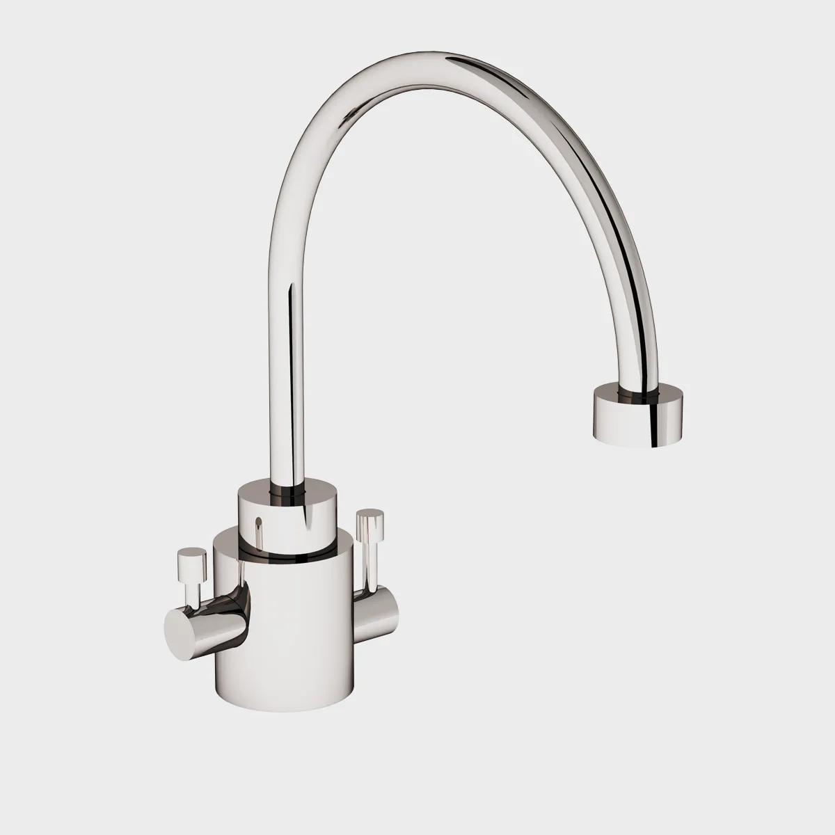  Volevatch Collection Large single hole sink mixer with integrated drain