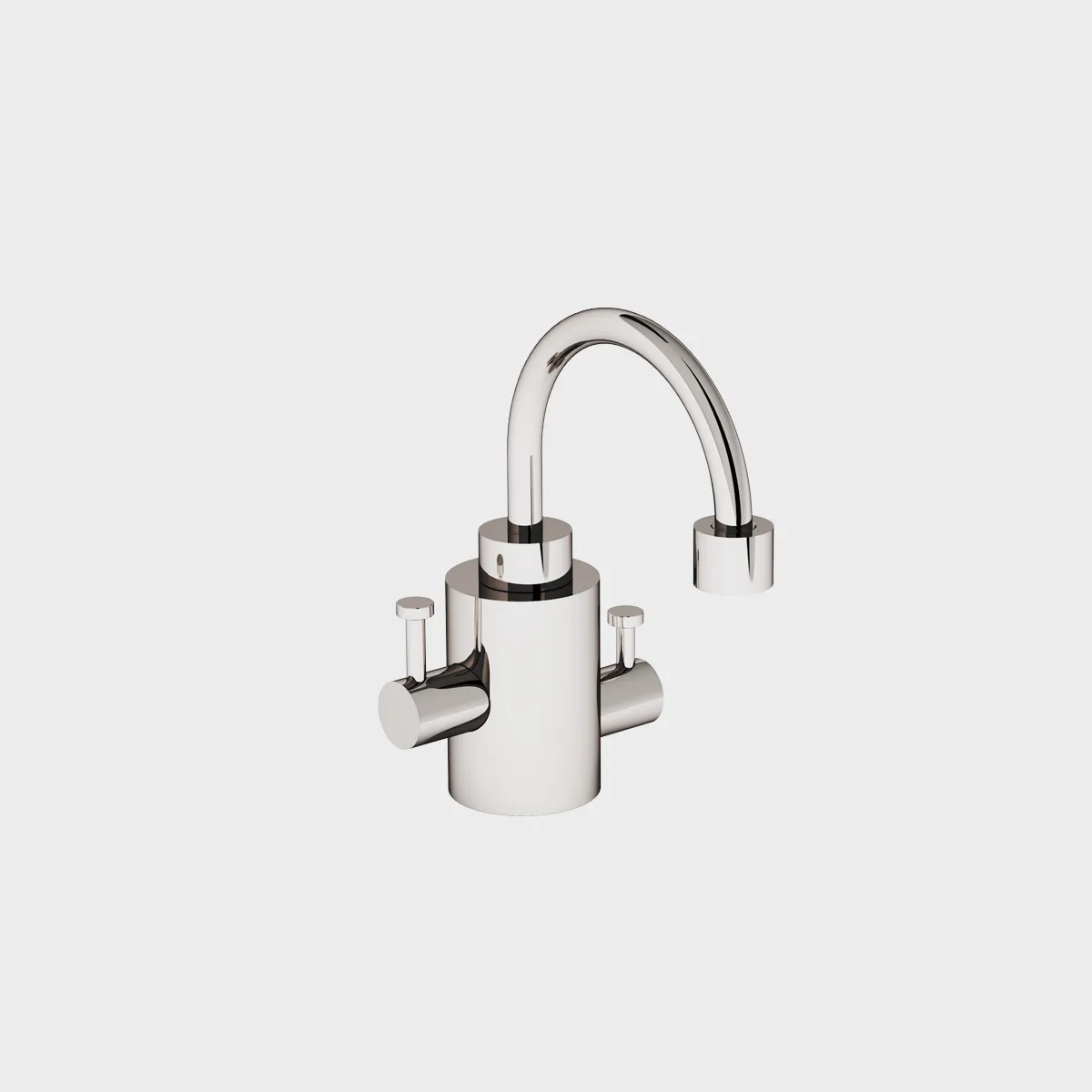  Volevatch Basin Small single hole bidet mixer with integrated drain