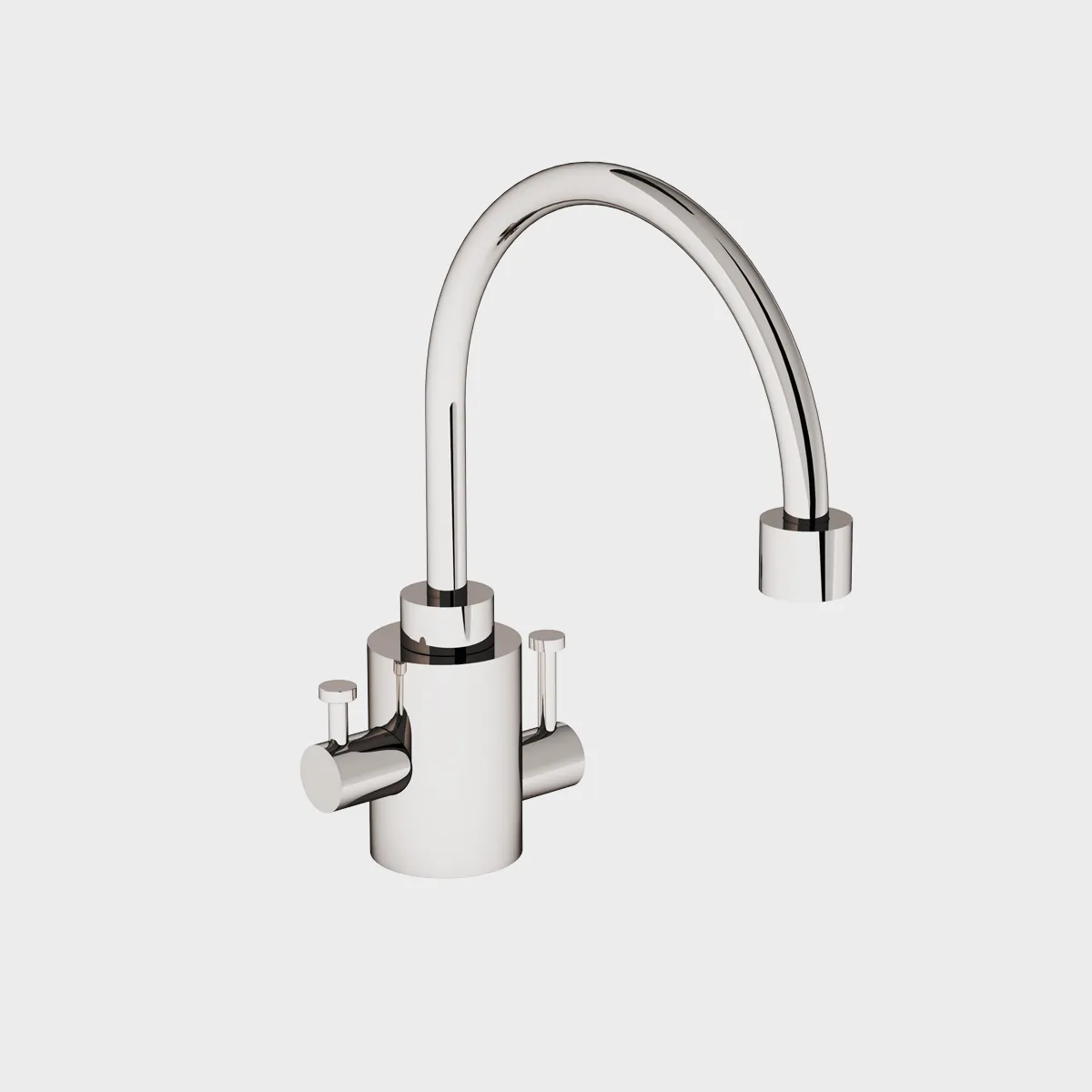  Volevatch Collection Small single hole sink mixer with integrated drain