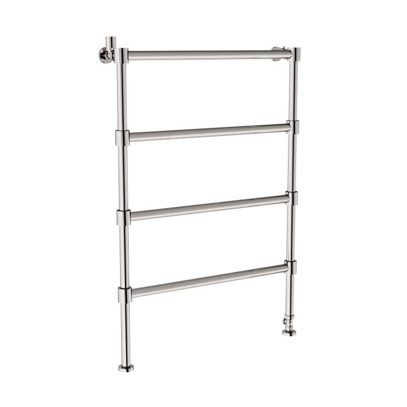 Volevatch Floor standing Towel rail Floor-mounted hydraulic towel rail (right hand side valve cock), valve cock and regulating tee included