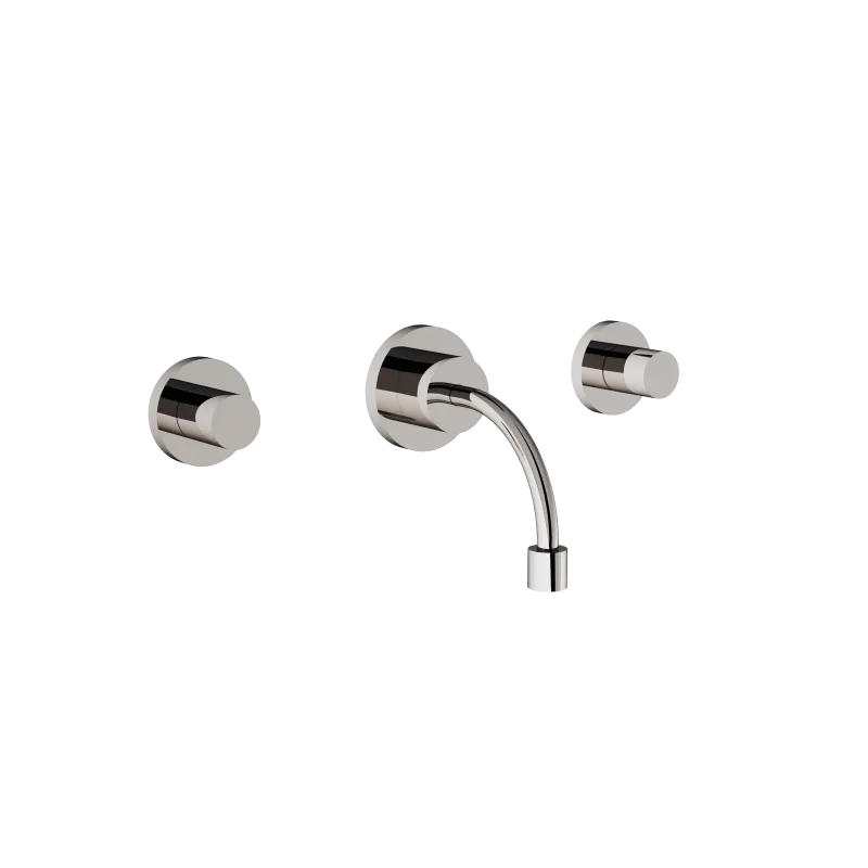 Wall mounted 3-hole bidet mixer
