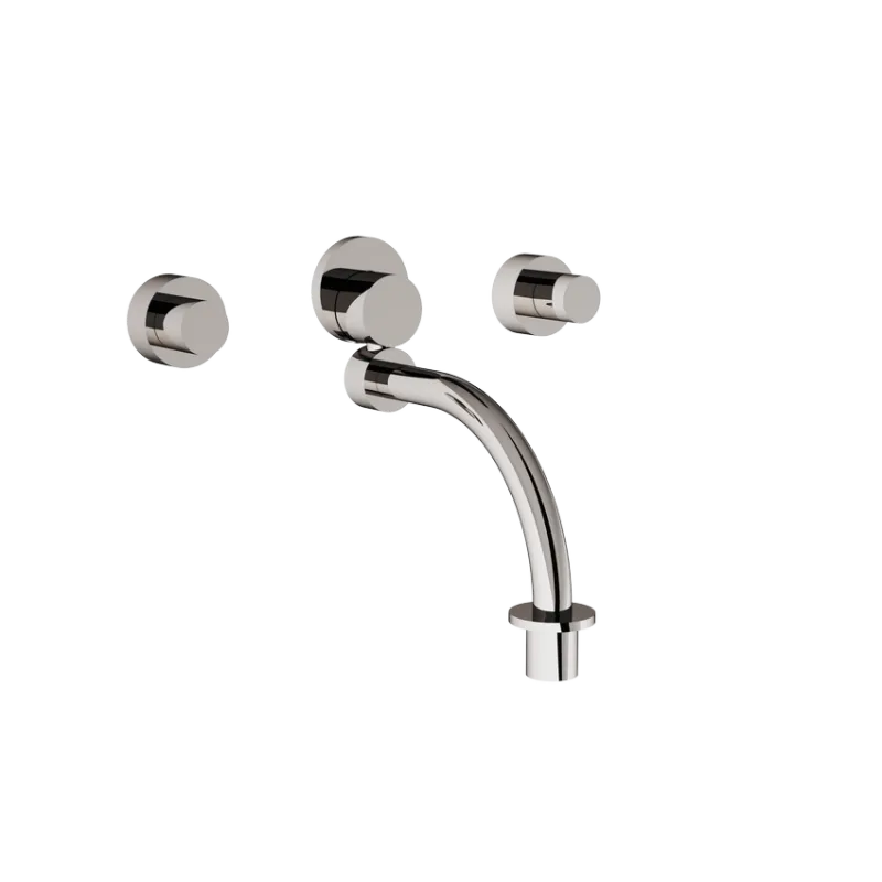  Volevatch Kitchen Wall-mounted 3-hole washbasin mixer with moveable spout