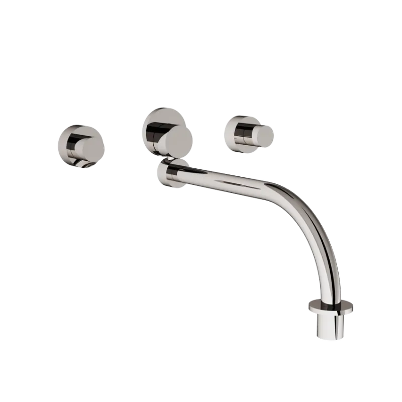  Volevatch Basin Wall-mounted 3-hole washbasin mixer with moveable spout