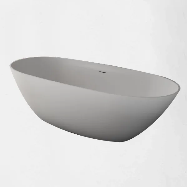  Volevatch Sanitaryware ORCHIDEE bathtub, crystal clear, matt white, 1770x800x560mm