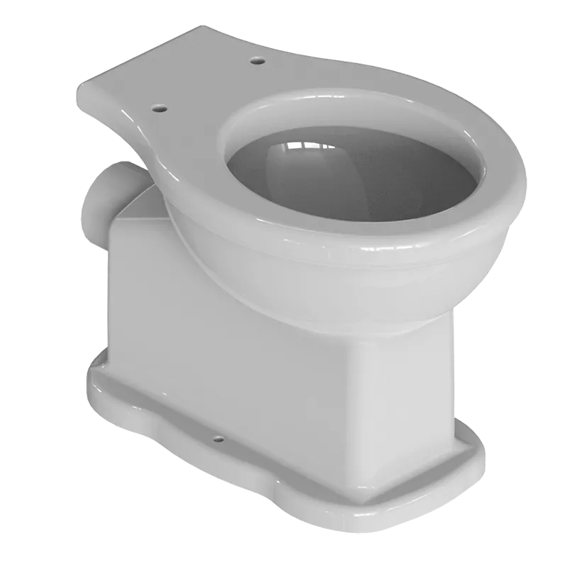 Palladio floor-standing toilet only with horizontal outlet, without cistern