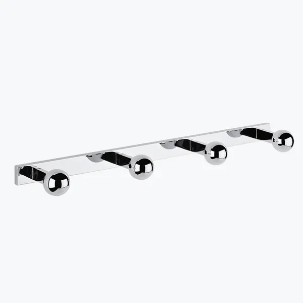 Quadruple robe hook
