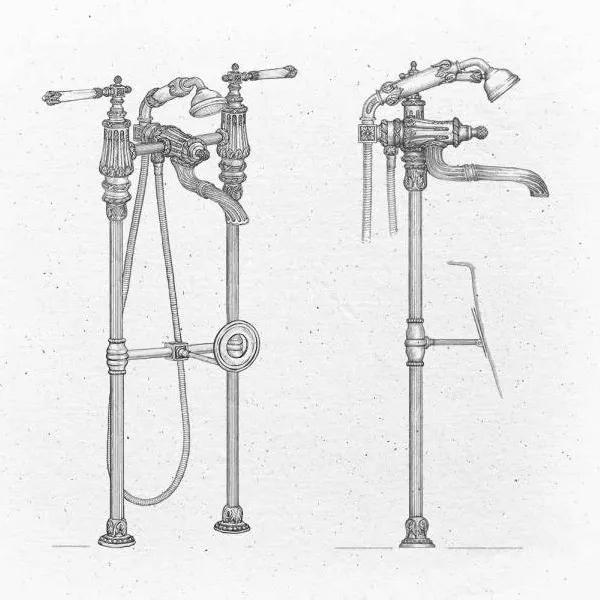  Volevatch Versailles Versailles Decorative plate and flushing lever handle for GEBERIT system