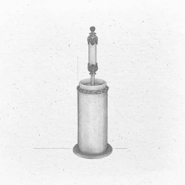 Versailles Freestanding toilet brush and holder