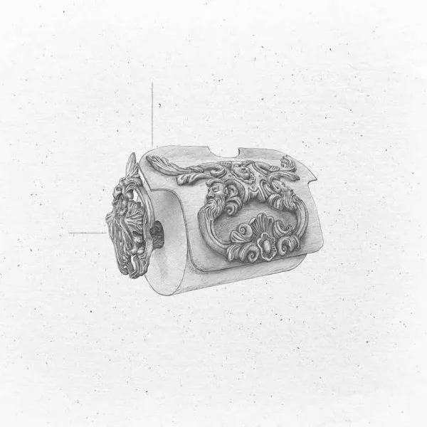  Volevatch Versailles Versailles Paper roll holder