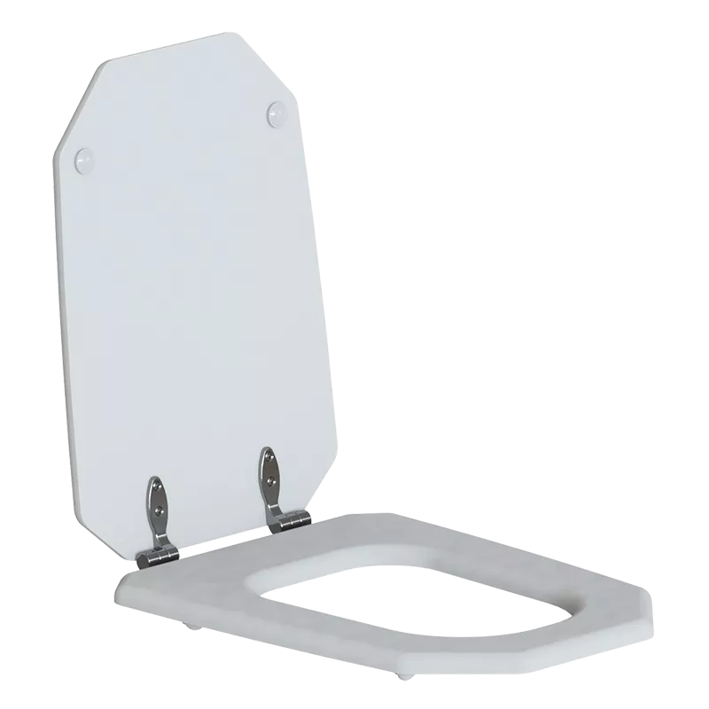  Volevatch Sanitaires Abattant blanc pour WC Art Déco