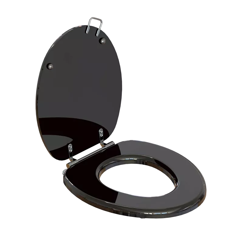  Volevatch WC Abattant pour WC Palladio en bois avec poignée de courtoisie