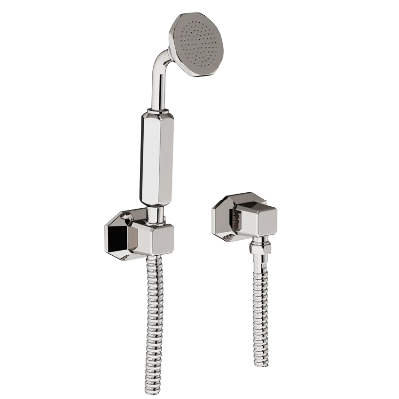  Volevatch Art Deco Douchette murale avec flexible 1,5 m et coude de sortie