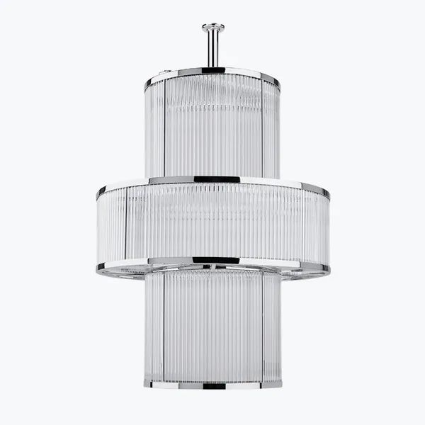  Volevatch Art Deco Lustre grand Modèle diam ext. 600, H 800 mm IP44