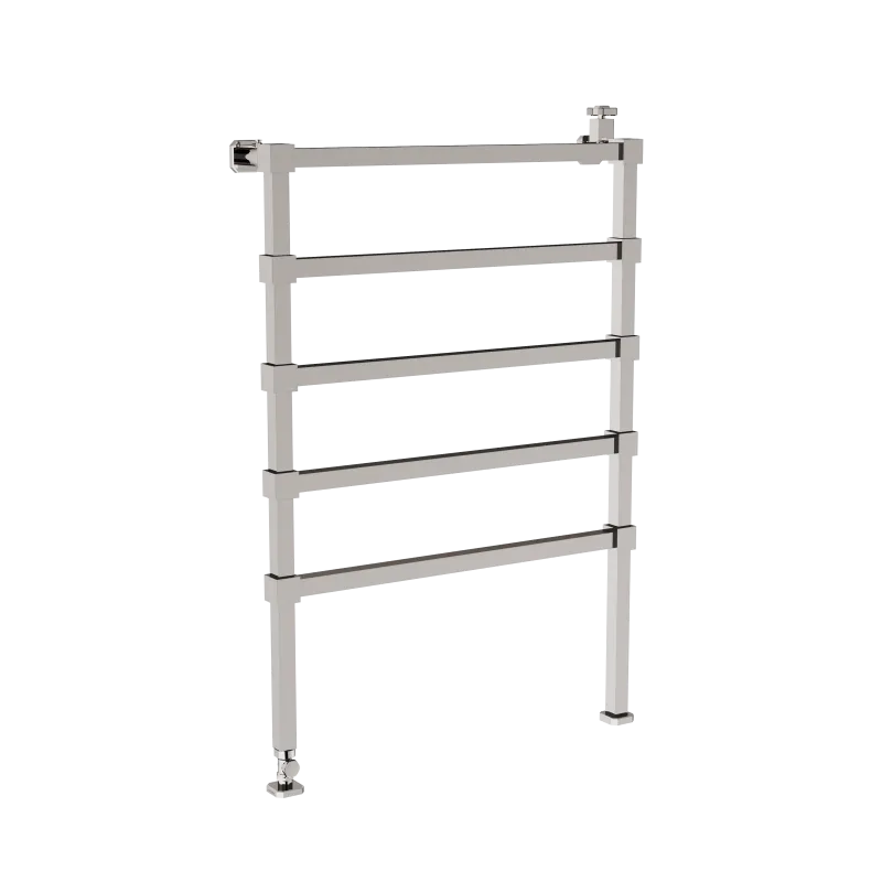  Volevatch Sur pieds Radiateur hydraulique sur pieds 800x1200mm 5 barres, avec robinet et té de réglage