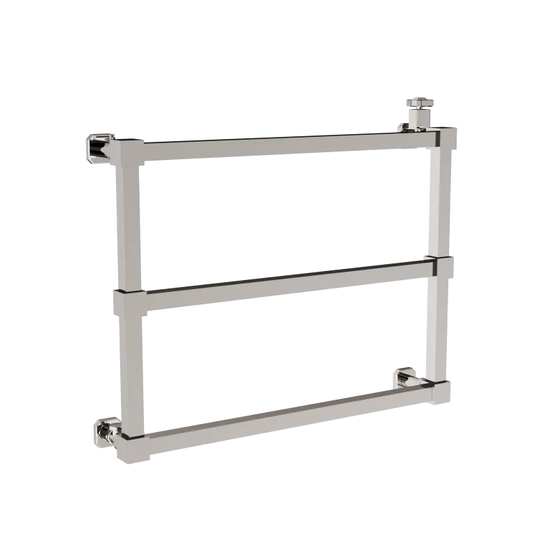  Volevatch Mural Sèche-serviettes hydraulique mural 800x600mm 3 barres, avec robinet et té de réglage