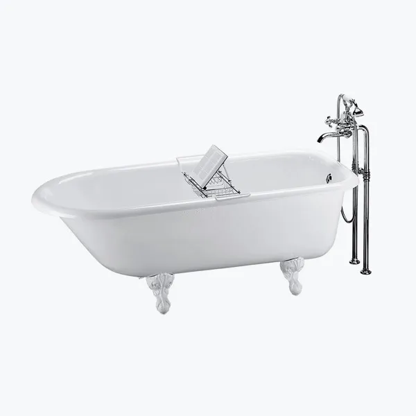 Baignoire Roll Top 1,54m en fonte sur pieds griffe