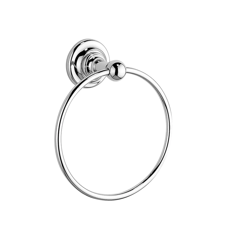 Petit anneau porte-serviettes Ø160, rosace pleine