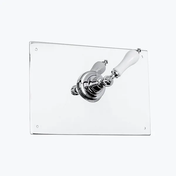 Plaque de propreté 270x210 mm avec manette de déclenchement pour syst GEBERIT