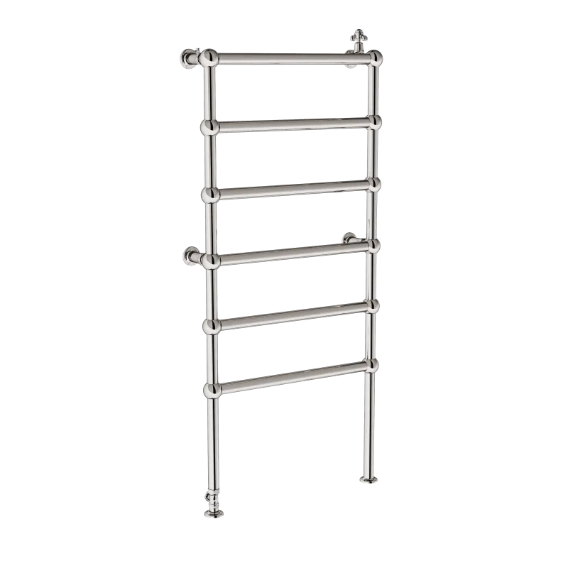 Radiateur Radiateur hydraulique sur pieds, avec robinet et té de réglage